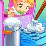 Cleaning the children's house