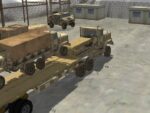 Army vehicle delivery, truck driving